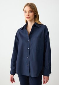 Jimmy Key CLASSIC - Button-down blouse - dark blue