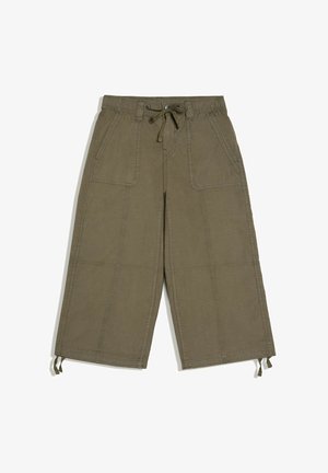 Bershka, CAPRI - TROUSERS - Nadrágok - khaki