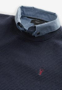 Next MOCK - Strickpullover - navy blue gingham