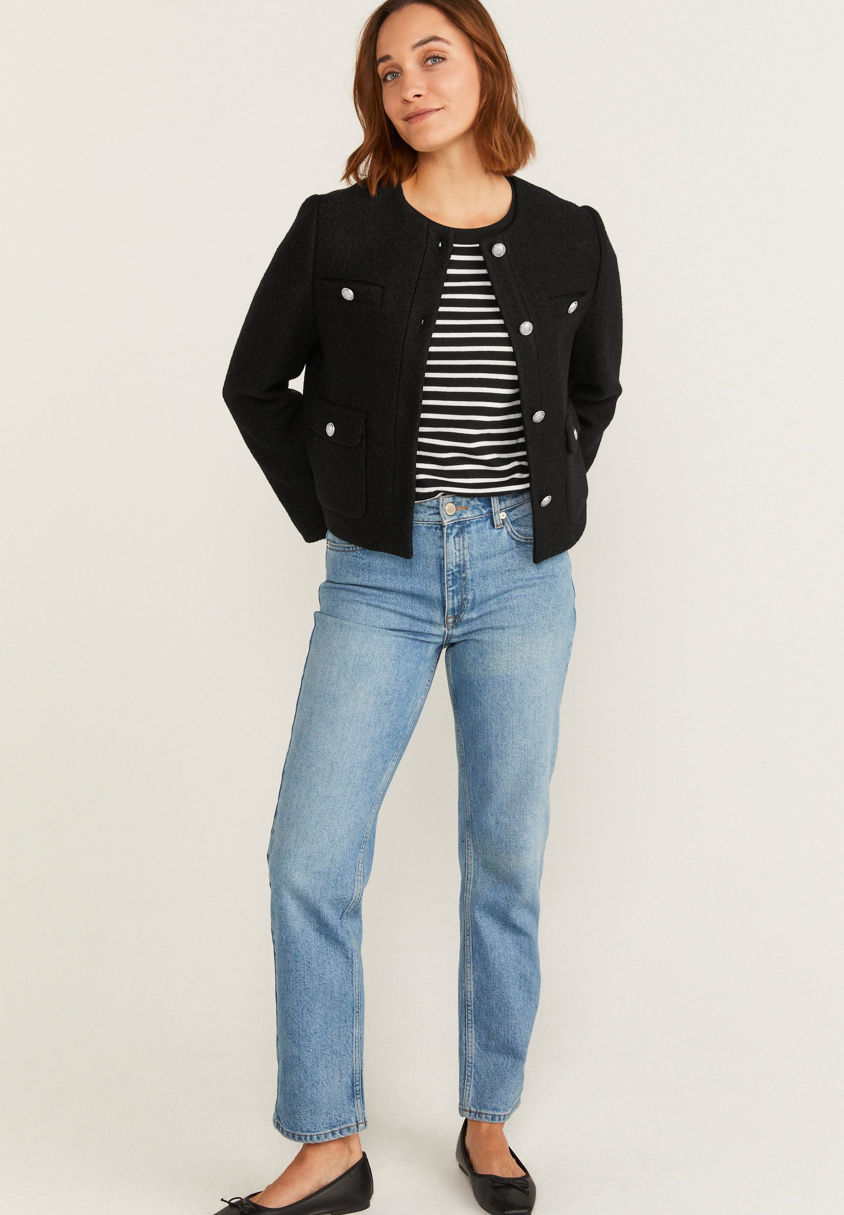 Blouse Légère à Volants Et Nœud Dobber - Marron - Taille 4 - Occasion Très Bon État - TOP ZC217