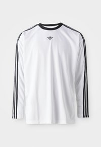 Langærmet T-shirt - white/black