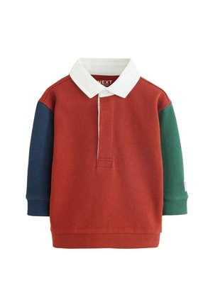Next Pitkähihainen paita - rust brown colourblock