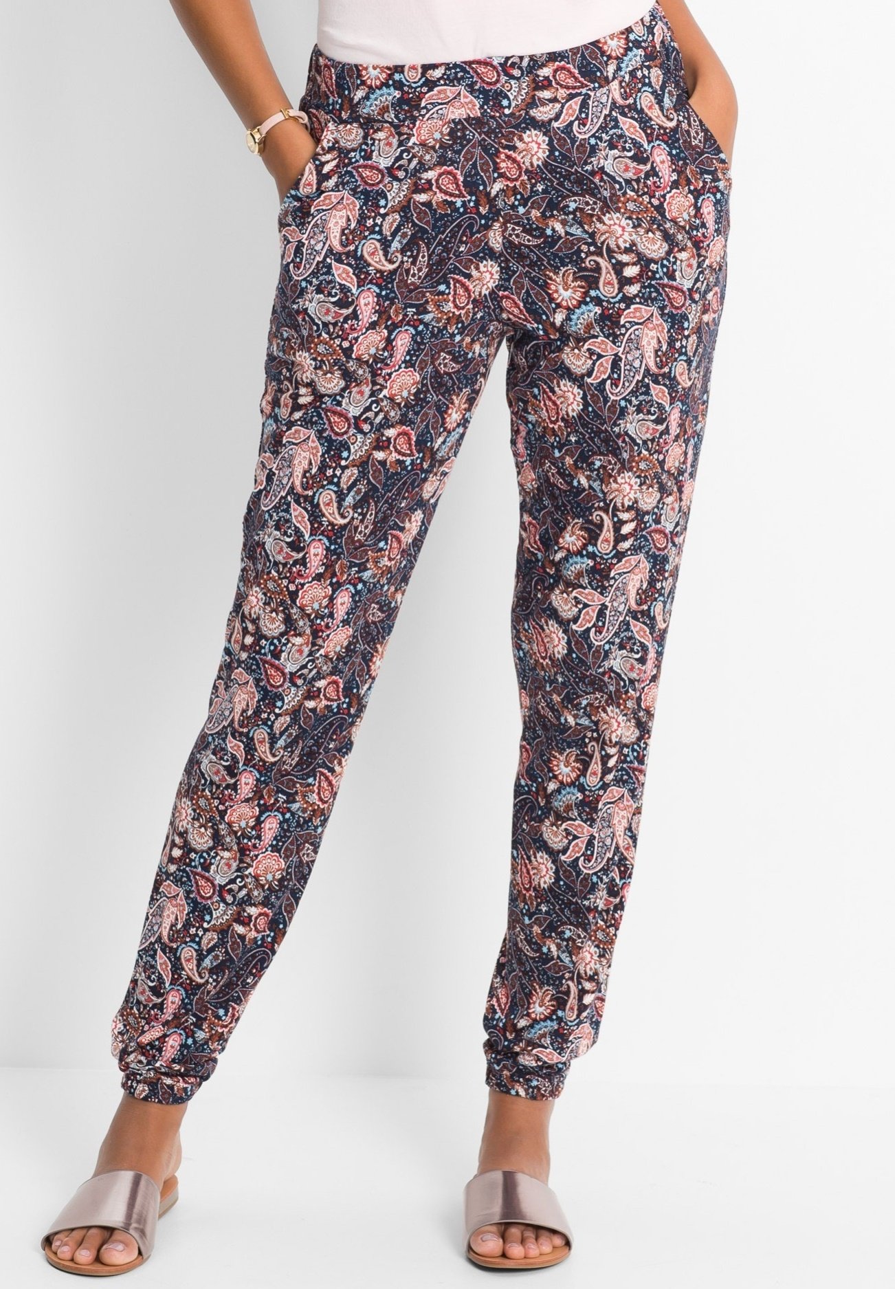 bonprix Pantaloni - blau/blu scuro - Zalando.it