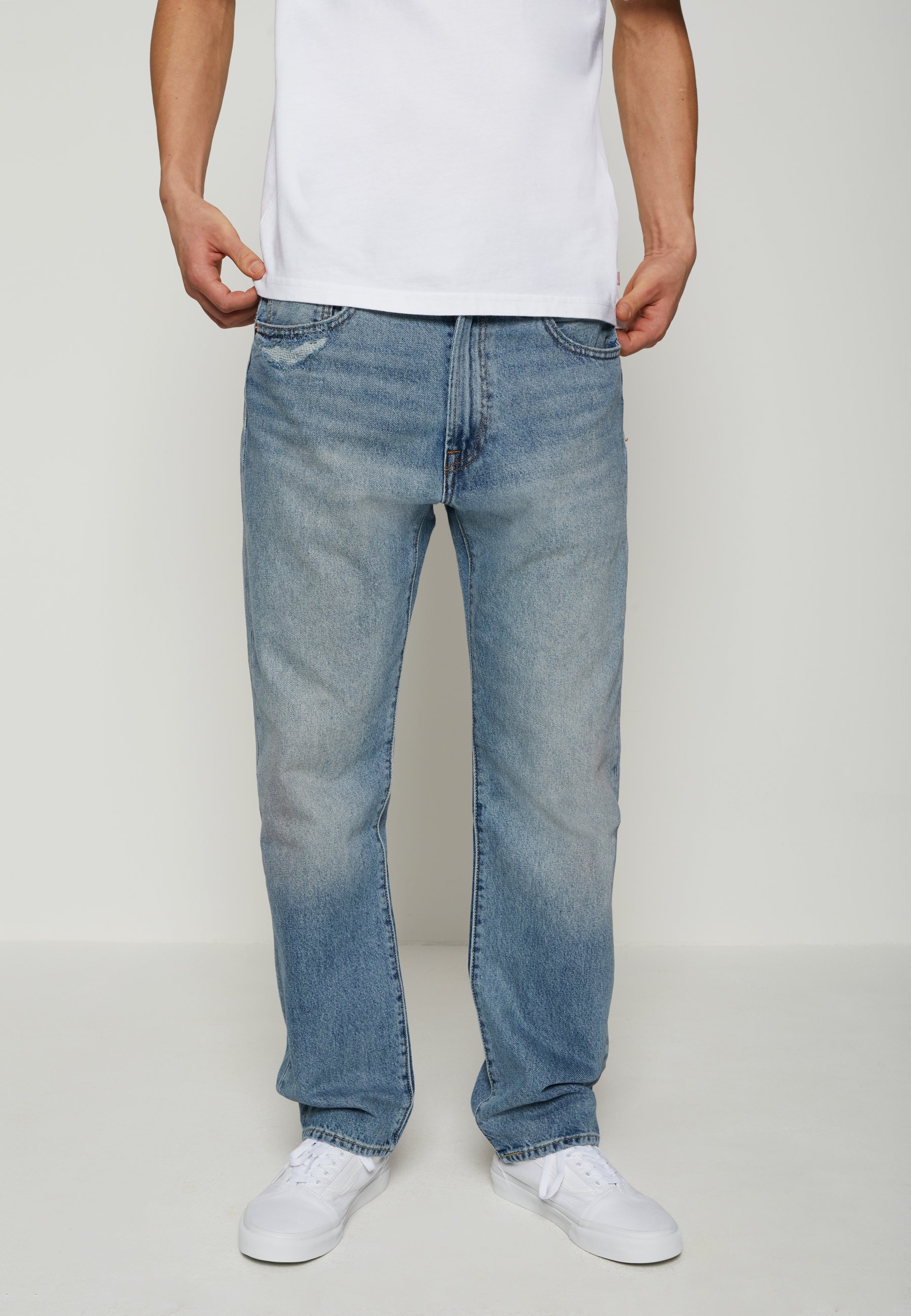 AUTHENTIC STRAIGHT - Vaqueros - dark indigo worn in/azul claro - Zalando.es