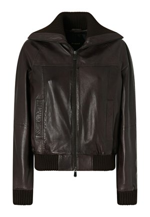 Pinko, 107166-A31X BLUMA BOMBER JACKET - Chaqueta de cuero - brown