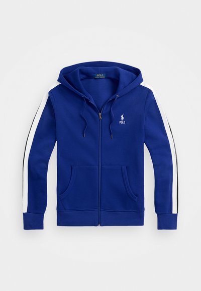 Polo Ralph Lauren DOUBLE KNIT FULL ZIP HOODIE - Φούτερ με φερμουάρ - heritage royal multi