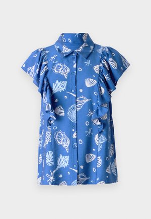 Vero Moda, VMSEASHELL FRILL SHIRT - Nööpidega pluus - nouvean navy