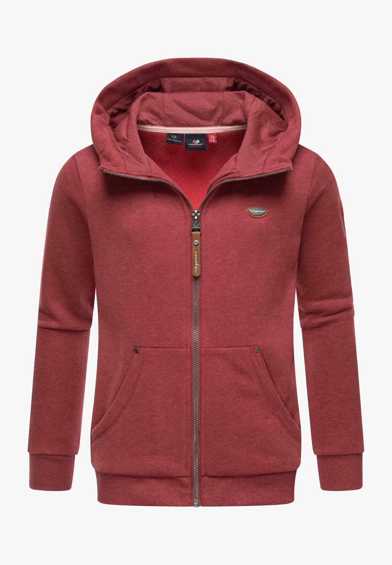 Ragwear KAPUZEN NESIE - Sweater met rits - raspberry