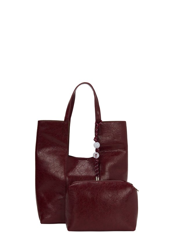 2-IN-1 SET - Shopping Bag - burgundy