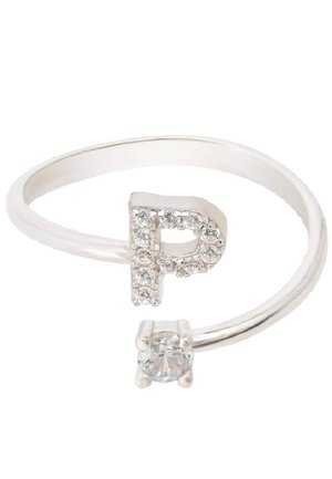 INITIAL P - Anello - silver coloured