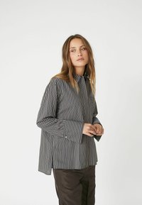 Co'couture FINA STRIPE  - Button-down blouse - black