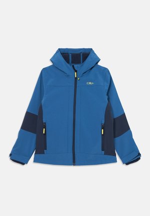 KID JACKET FIX HOOD UNISEX - Chaqueta softshell - blue