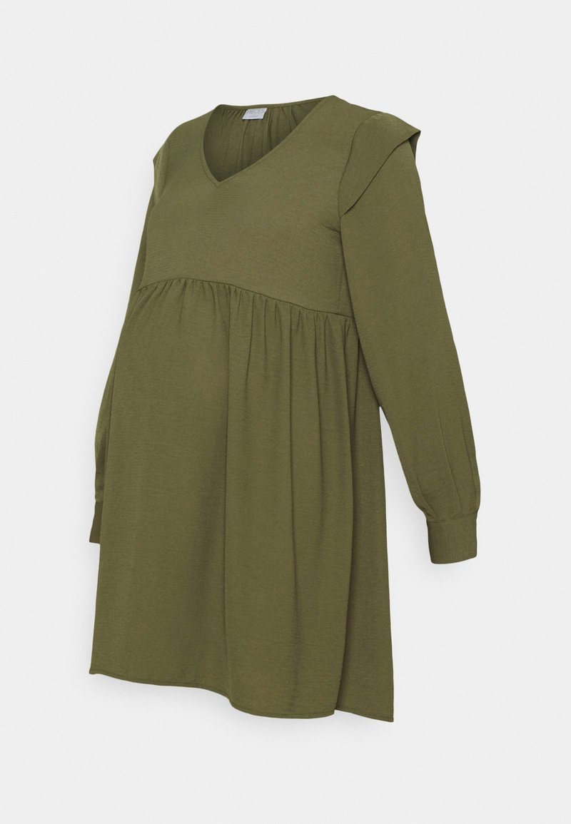 Pieces Maternity Jurk donkergroen Pieces Maternity Jurk donkergroen