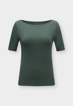 GAP, V-FALL SS MODERN BOAT - Βασικό μπλουζάκι - black grass