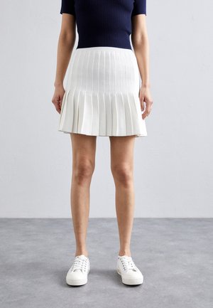 JUPE PLISSEE - Pleated skirt - blanc