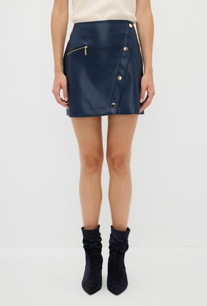BUTTONED SKIRT - Nahkahame - Navy Blue