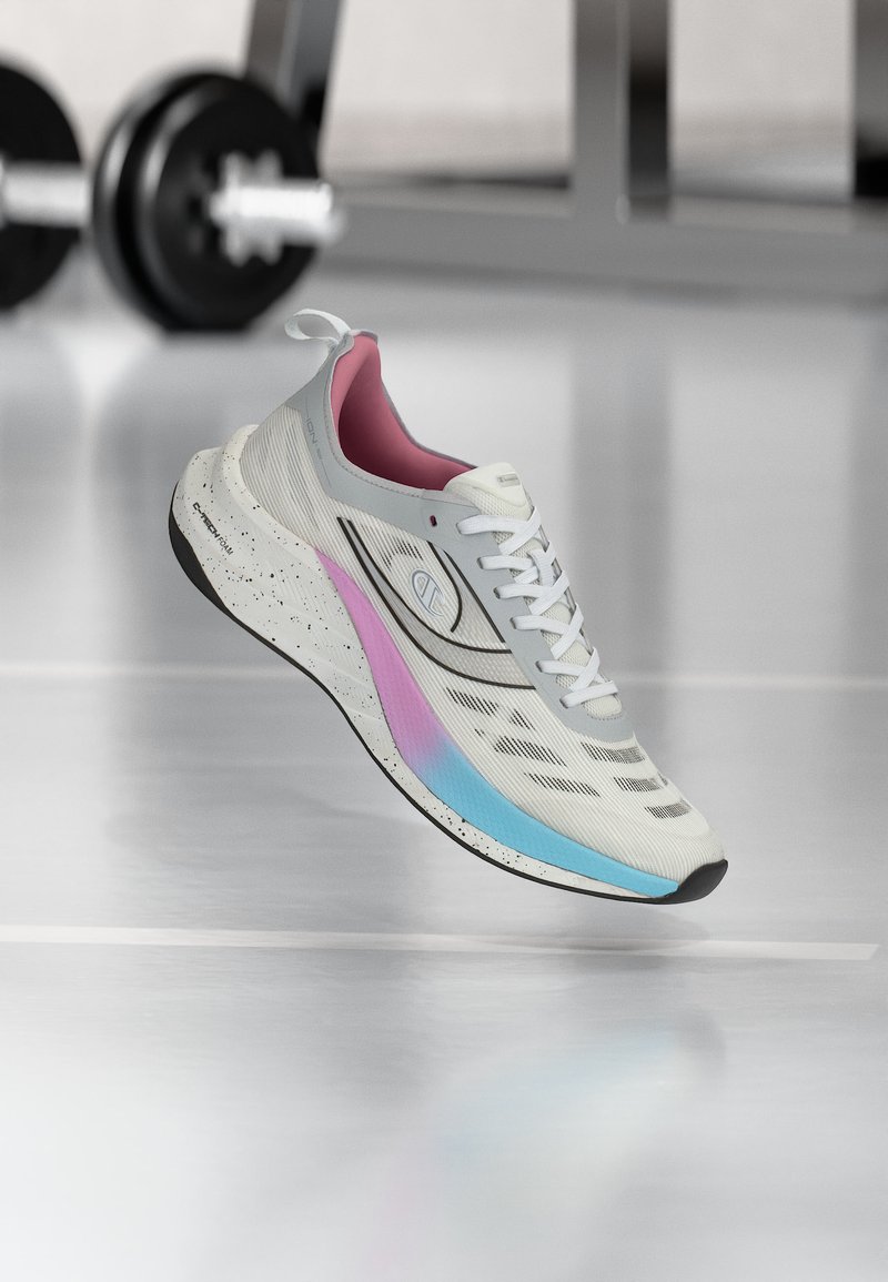 Champion ION TECH - Training shoe - white/grey/white - Zalando.co.uk