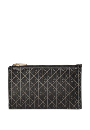 Calvin Klein EMBLEM TOP ZIP CARDCASE - Portofel - black