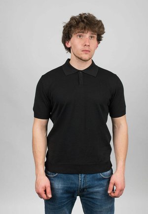 TWO-BUTTON SHORT SLEEVE - Polo shirt - nero