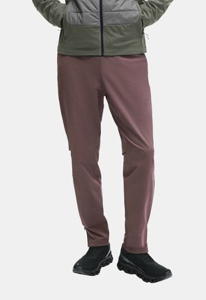 On, WEATHER WINTER PANTS. - Pantalon classique - mulberry