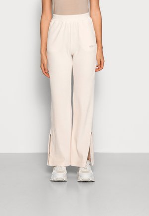 LEG PANTS - Calças - beige