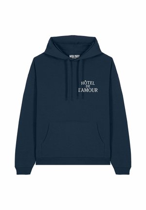 EMBROIDERY HEAYVWEIGHT UNISEX - Felpa con cappuccio - dark blue