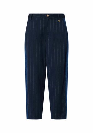 LIU JO, LIU JO PINSTRIPED BALLOON PANTS - Pantalon classique - dark blue