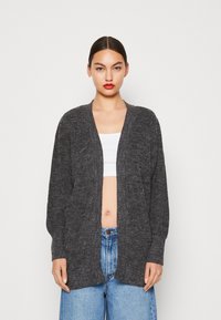 ICHI IHNOVO - Cardigan - dark grey melange