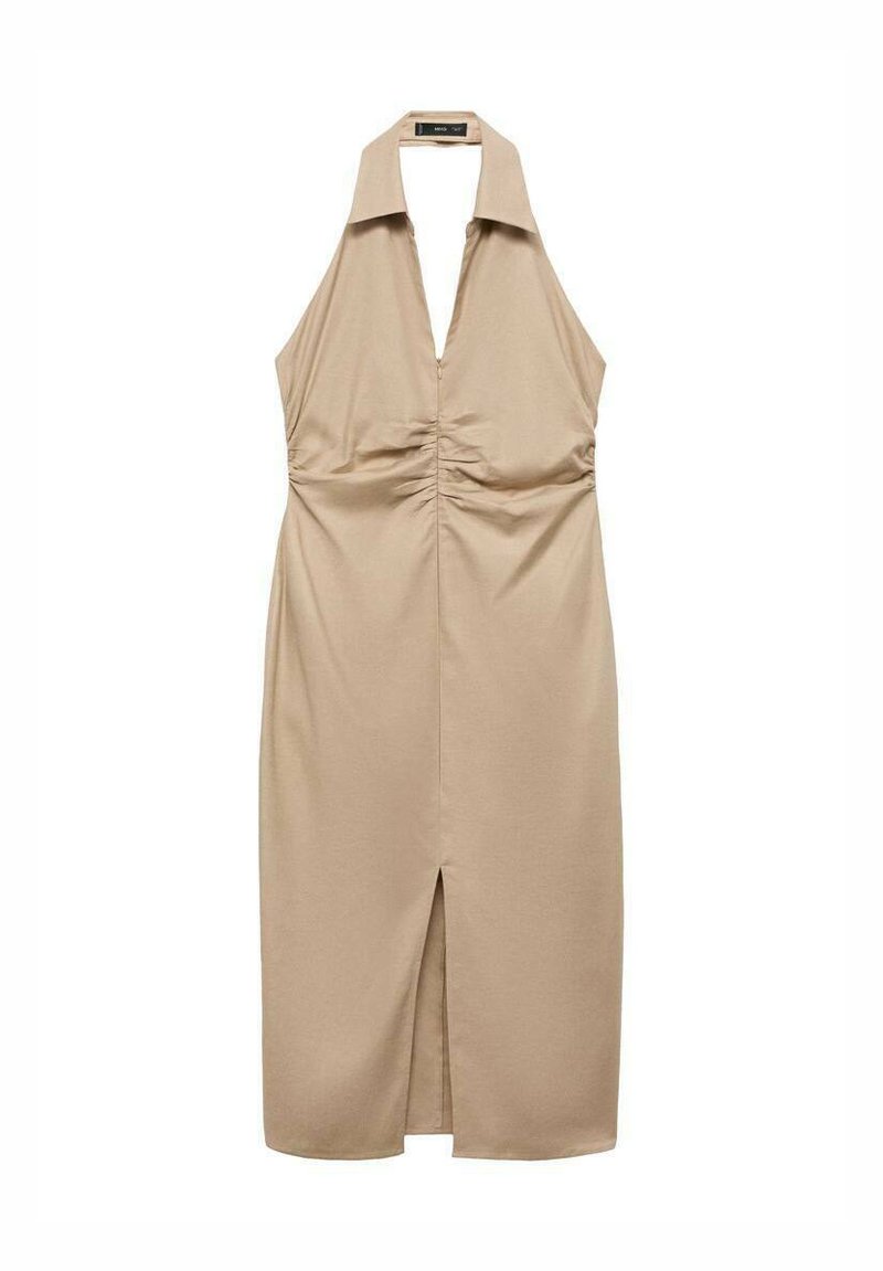 Mango Blousejurk zandkleur Mango Blousejurk zandkleur