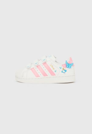 SUPERSTAR II UNISEX - Sneakers basse - white/light pink/lucid aquamarine