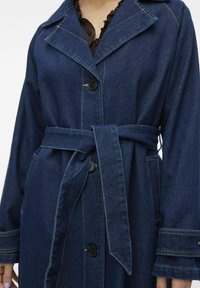 Vero Moda VMADISON LONG - Gabardina - dark blue denim