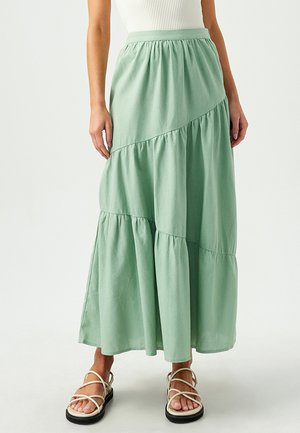 EVANS  - Maxi skirt - sage green