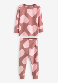 Next STAMPY 3 PACK - REGULAR FIT SET - Pyžamová sada - neutral  pink heart