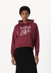 Guess ICON  - Felpa - burgundy rose