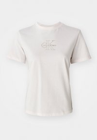 CLASSIC FOIL MONOLOGO TEE - T-shirts med print - tender blush