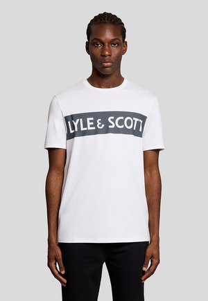 SS SPORTS CHEST BRANDED - T-Shirt print - white