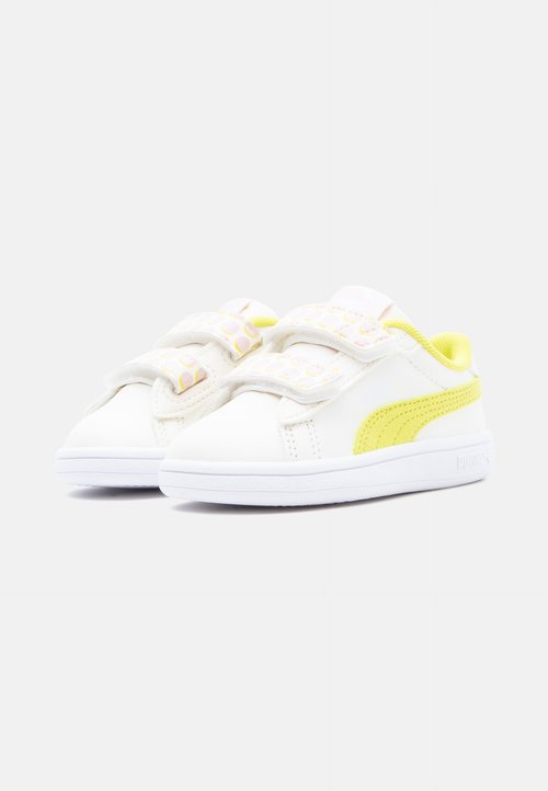 PUMA SMASH FUN UNISEX - Zapatillas - warm white/lux lime/pearl pink — foto 2