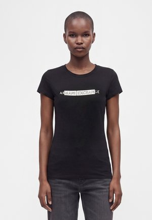 Armani Exchange, Tričko s potlačou - black