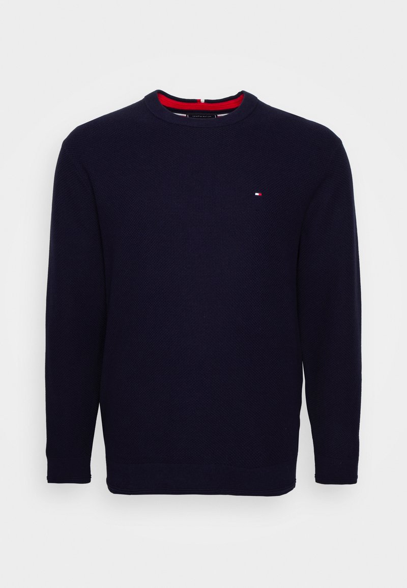 Tommy Hilfiger BASKET WEAVE STRUCTURE Jumper desert sky/dark blue