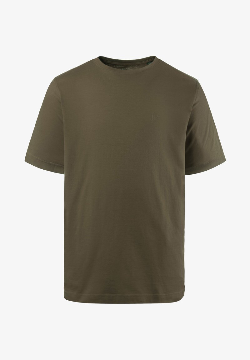 JP1880 MOTIV AUF DER BRUST,RUNDHALSAUSSCHNITT - T-Shirt basic - khaki