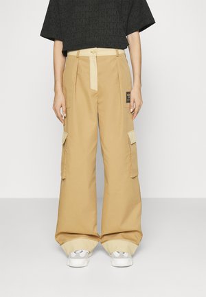 MOSCHINO TAILORING INSIDE OUT - Nohavice - fantasy print beige