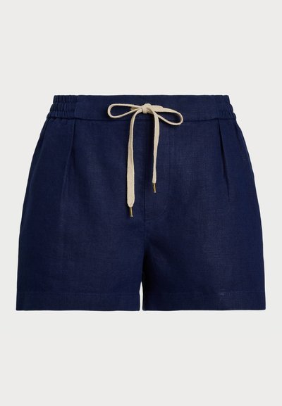 Polo Ralph Lauren PLEATED LINEN DRAWSTRING SHORT - Shortsit - newport navy