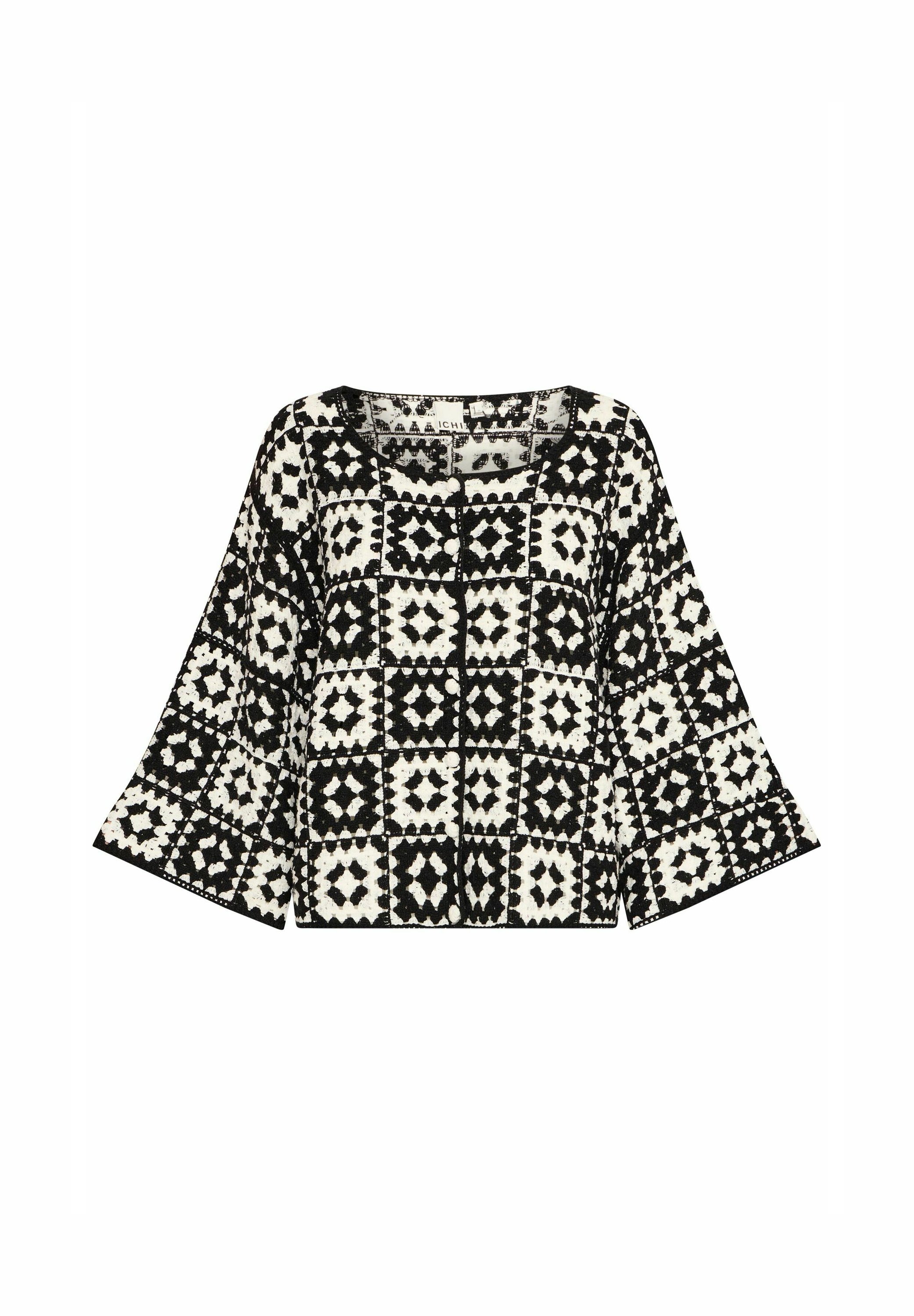 売れ筋商品|||イチ ニット&セーター レディース アウター IHBANDIE - Cardigan - birch with black IHBANDIE Cardigan in birch with black colour | ICHI