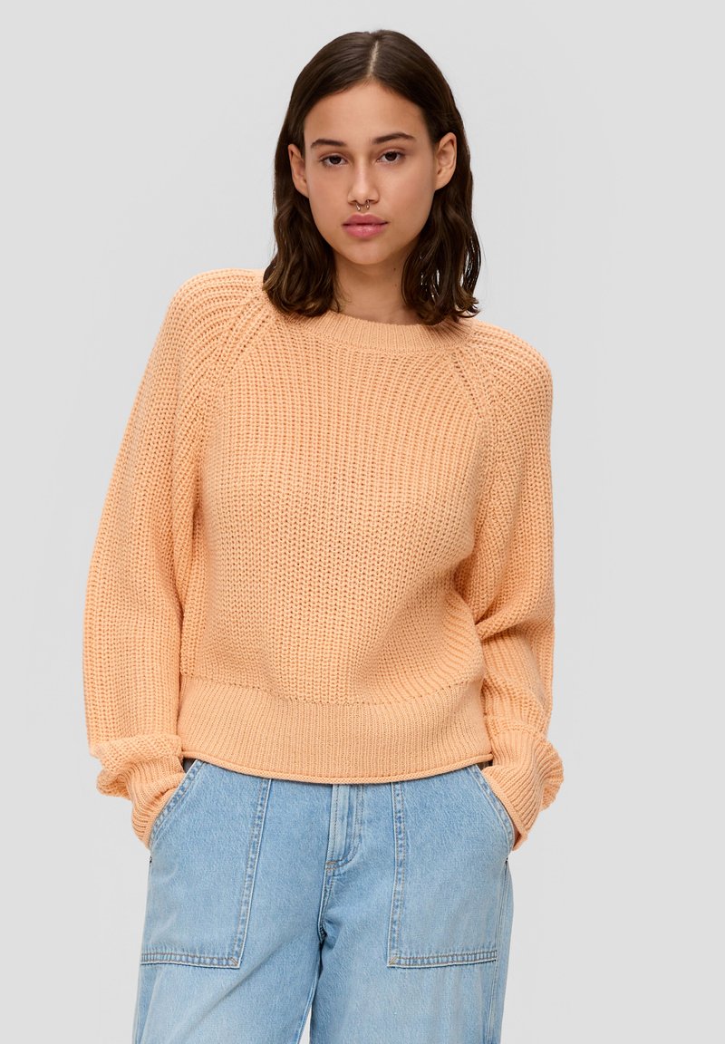 QS - MIT ELEMENTEN - Maglione - papaya, Ingrandire