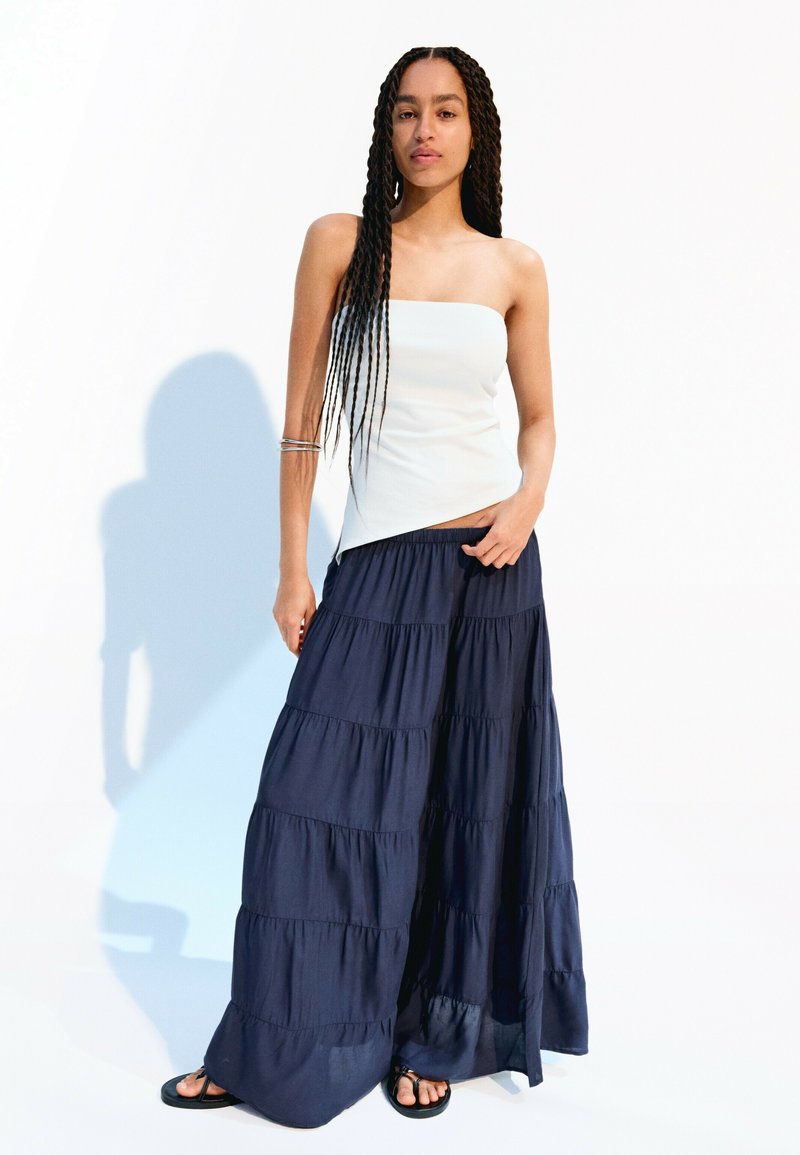 Bershka - Jupe longue - royal blue, Agrandir