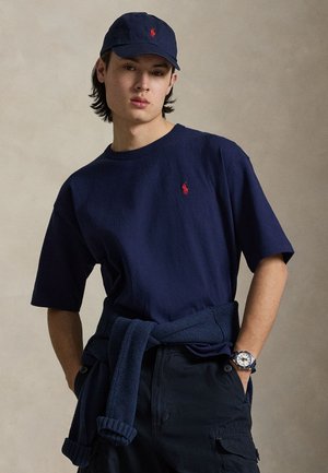 RELAXED FIT JERSEY CREWNECK T-SHIRT - Βασικό μπλουζάκι - newport navy