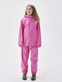 Name it NKNDRY RAIN SET UNISEX - Lietus bikses - pink