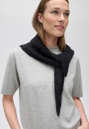 OPUS, RIBBED TEXTURE - Foulard - black