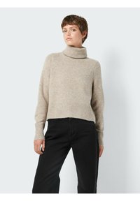 Noisy May POLOKRAGEN - Πουλόβερ - beige mottled beige