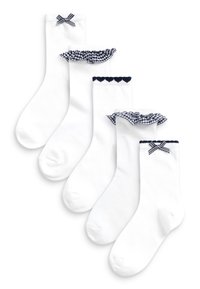 Unausgewählt, white and navy blue